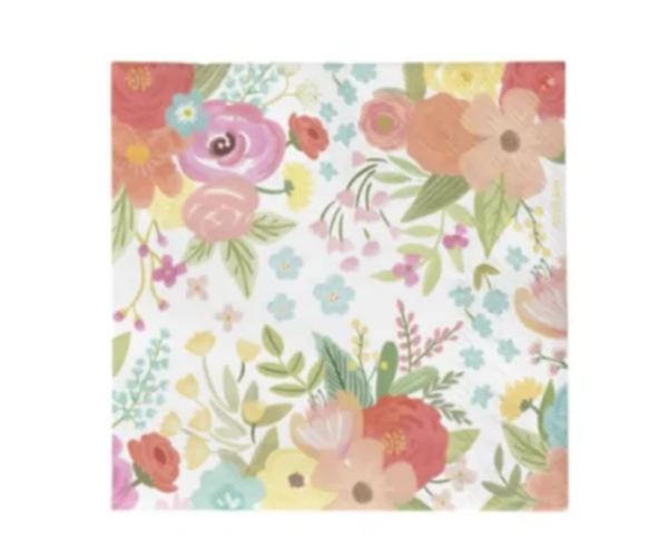 Servilleta papel 2C floral HADAS 33x33 cm (30 uds)