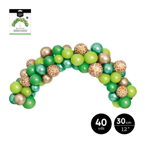 Set Arco de Globos surtidos (40 uds) JUNGLE